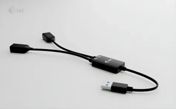 I-TEC USB-A Cable HUB 2 Port / Káblový USB hub / 2× USB-A / 5 Gbps (U3CBLHUB2A)