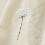 Ib Laursen Látkový obrúsok s výšivkou Flora White umbel flower