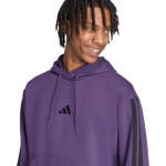 Pánska mikina adidas Essentials 3-Stripes Fleece Sweatshirt purple JX0740 pánska M