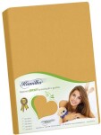JERSEY prestieradlo 90x200 009 horčicová J3