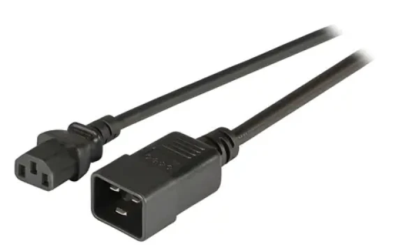 EFB EK531.1,8V2 čierna / Predlžovací napájací kábel / C20 - C13 / 1,8 m (EK531.1,8V2)