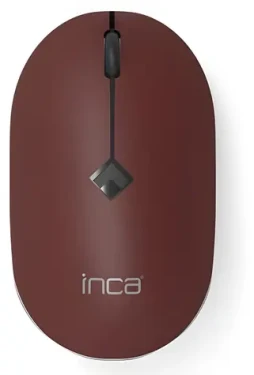 INCA IWM-231RB čierna, hnedá / Myš / Bezdrôtová 2.4 GHz / 1600 DPI / 4 tlačidlá / Tichý klik (IWM-231RB)