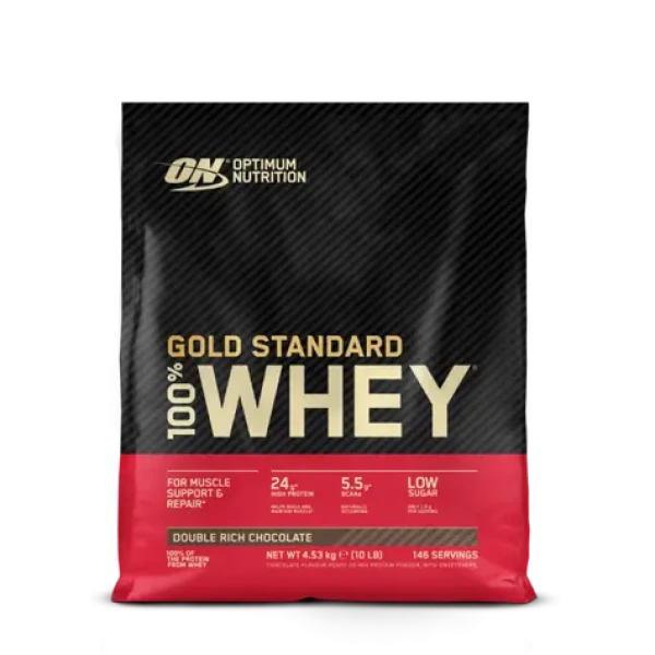 100% Whey Gold Standard - Optimum Nutrition (dvojitá bohatá čokoláda, 4540 g) (4248-32-4540g-dvojita-holandska-cokolada)
