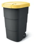 Prosperplast Popolnice Wheeler 95 l antracit, žlté veko / Plast / V 76,2 × Š 49,6 cm (NBWB95-120C)