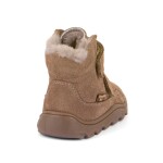 Detské zimné barefoot topánky ZERU TEX FURRY Beige Froddo G2110151-8 - 35