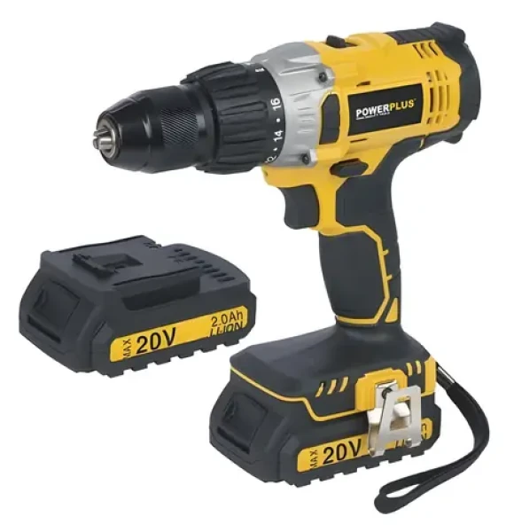 PowerPlus POWX00445 / Aku príklepová vŕtačka / 20V (POWX00445)