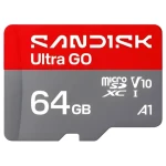 SanDisk Ultra GO microSDXC 64 GB / Pamäťová karta / UHS-I / Class 10 / A1 / čítanie: až 140 MB/s (SDSQUGN-064G-GN6MN)