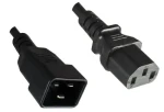 MicroConnect Predlžovací kábel C13 - C20 1m čierna (PE030610)