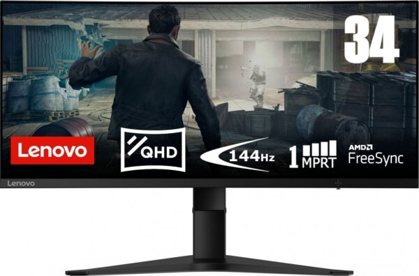 34 Lenovo G34w-10 / VA / prehnutý / 3440 x 1440 / 21:9 / 4ms / 3000:1 / 350cd-m2 / HDMI 2.0 / DP 1.4 / čierna (66A1GACBEU)