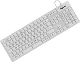 Keysonic KSK-8030 IN biela / Priemyselná klávesnica / USB / IP68 / 105 kláves / DE (28063)