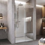 Mereo Sprchové dvere, Novea, pántové, 100x200 cm, chróm ALU, sklo Číre, pravé prevedenie CK10311ZP