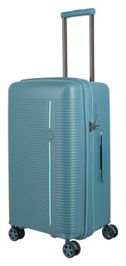 Stredný kufor na kolieskach Travelite Roomer Trunk M Aqua