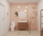 Sprchová zástena Walk-in 90 cm SAT vo farbe profilu zlatá lesk SATBWI90PRZ SATBWI90PRZ