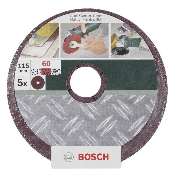 Bosch Accessories 2609256255 brúsny papier pre brúsne kotúče Zrnitosť 36 (Ø) 180 mm 12 ks; 2609256255