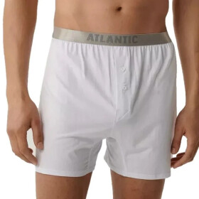 Pánske boxerky 005 white - Atlantic Bílá XXL