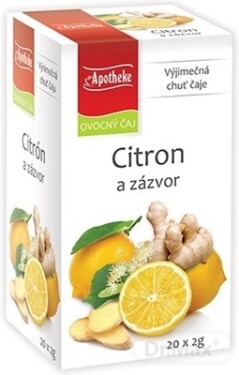 APOTHEKE Premier selection čaj citrón zázvor