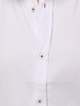 Pánska košeľa slim fit s krátkym rukávom, biela, FashionStreet KX1094 XL