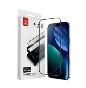 Crong 3D Armour Glass / Ochranné sklo / tvrdené / pre Apple iPhone 17 Pro Max / s inštalačným rámčekom (CRG3DAGIP1769P)