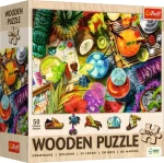 Trefl Wood Craft Origin Drevené puzzle Farebné koktaily
