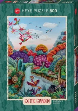 HEYE Puzzle Exotická záhrada: Raj kvetov