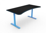 AROZZI ARENA Gaming Desk herný stôl čierno-modrá / Dĺžka: 160 cm / Výška: 71 - 81 cm / Šírka: 71 - 82 cm (ARENA-BLUE)