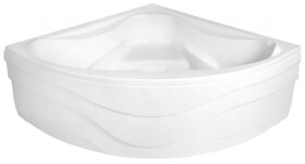 AQUALINE - DUNAJ rohová vaňa 140x140x48 cm, biela G1340