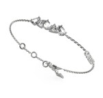 Guess Elegantný oceľový náramok so zirkónmi Wonderlights JUBB04405JWRH 18,4 cm