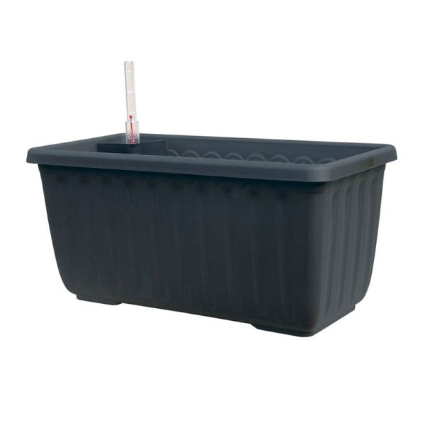 Plastia Samozavlažovací truhlík Siesta LUX antracit 40 cm