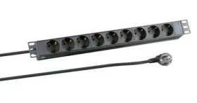 EFB EK631DE.1 čierna / PDU / 19" 1U / 9x Schuko zásuvka / bez vypínača / 2 m kábel (EK631DE.1)