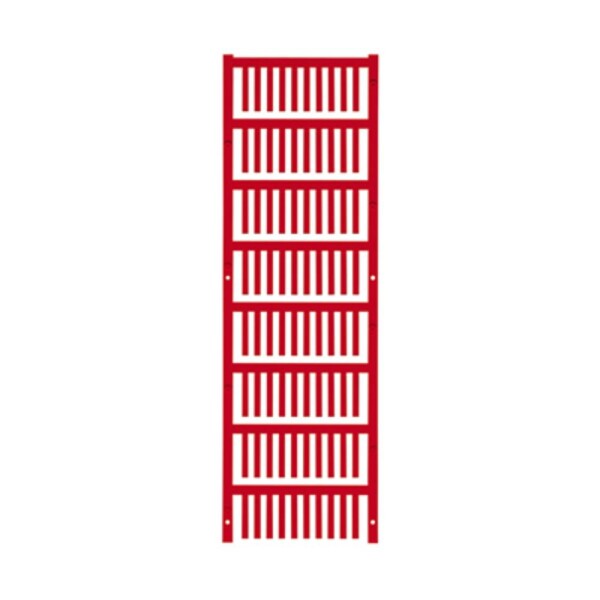 Weidmüller 1730590003 VT SF 0/21 NEUTRAL RT V0 značenie káblov Druh montáže: prichytenie sponami Potlačiteľná plocha: 3.2 x 21 mm červená Počet markerov: 800; 1730590003