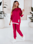 Dámska tepláková súprava TORONTO fuchsiová FashionStreet AY0955 S
