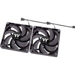 Thermaltake CT120 čierna 2ks / Ventilátor / 120 mm / Hydraulic Bearing / 2000 RPM @ 25.8 dB / 57.05 CFM (CL-F147-PL12BL-A)