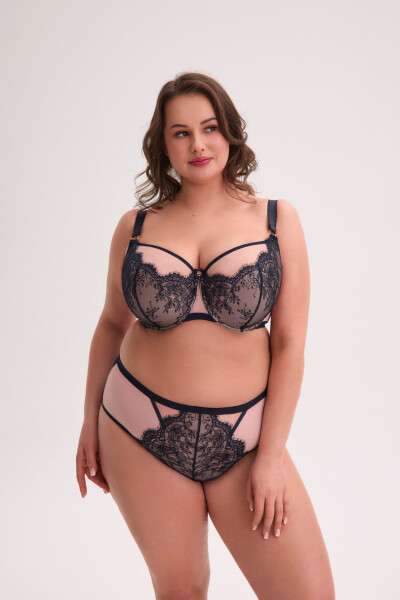 POLOMÄKKÁ MAXI PODPRSENKA AINA ART 1273 NAVY BLUE tmavě modrá 105H