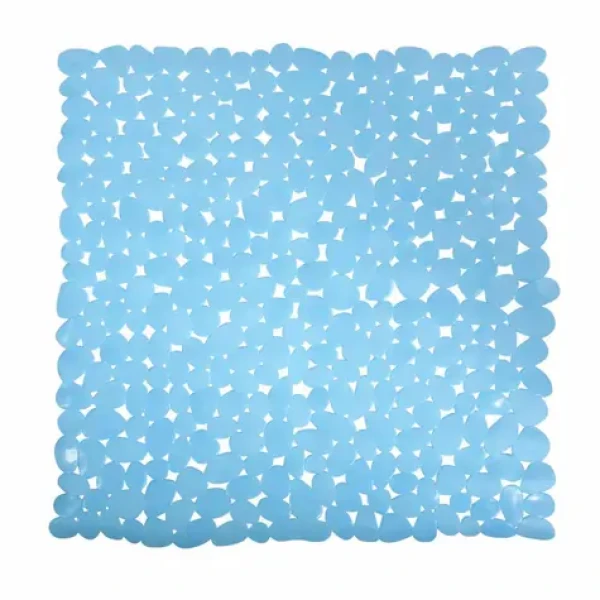 MSV GALETS protišmyková podložka do sprchy svetlo modrá / PVC / 53 x 53 cm
