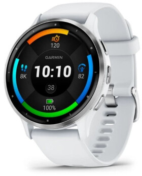 Garmin Venu 3 bielo-strieborná / Chytré hodinky / 1.4 / BT / ANT+ / Wi-Fi / 5ATM (010-02784-00)