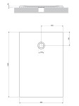 OMNIRES - AQUAPURE liaty mramor - vanička protišmyková, 80 x 120 cm, biela mat AQUAPURE80-120BM