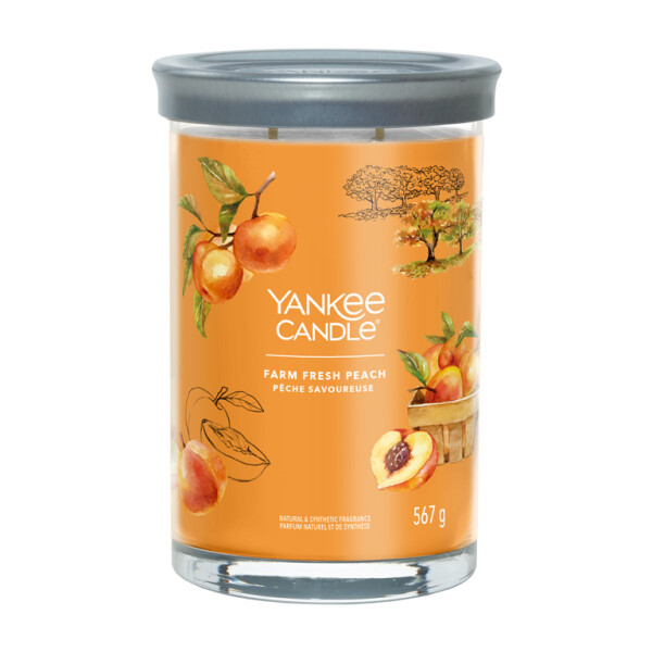 Yankee Candle Signature Farm Fresh Peach Tumbler 567g (5038581143385)