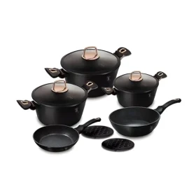 BERLINGERHAUS Sada riadu s mramorovým povrchom Black Rose Collection / Sada riadu / 10 ks (BH-8168)