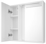AQUALINE - ZOJA/KERAMIA FRESH STRIP galérka s LED osvetlením, 60x60x14cm, lava, biela 45021S