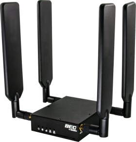 BECbyBILLION BECbyBILLION 5G NR Industrial Router ruter Fast Ethernet, Gigabit Ethernet Čierny