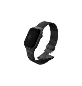 UNIQ Dante PRE remienok pre Apple Watch 42 41 40 mm - Graphite BLACK (čierna) (8886463692219)