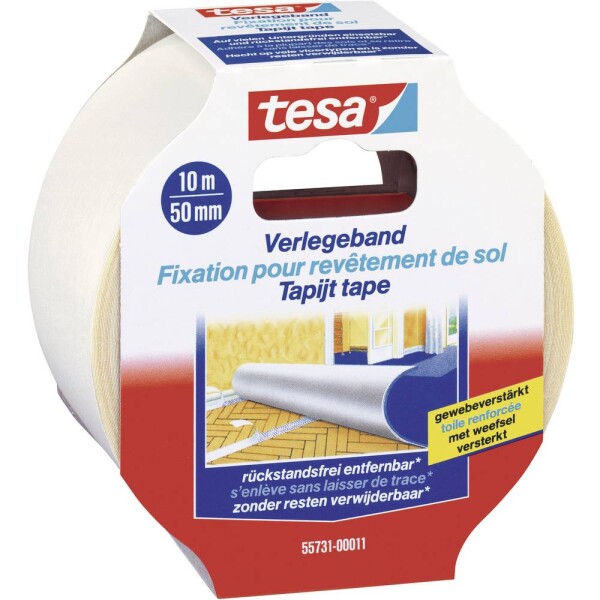 Tesa REMOVABLE 55731-00011-11 Gaffer tape priehľadná (d x š) 10 m x 50 mm 1 ks; 55731-00011-11