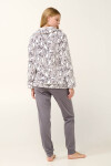 Vamp - Župan na zips s potlačou zajačika 21457 - Vamp light gray L