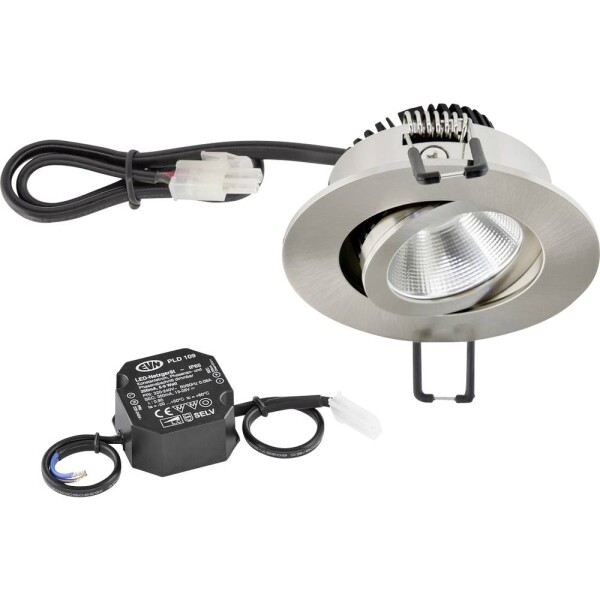 EVN PC20N61302 EVN Lichttechnik LED vstavané svetlo LED pevne zabudované LED osvetlenie 6 W nerezová oceľ; PC20N61302