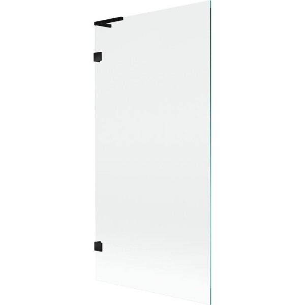 MEXEN/S - Lunar L vaňová zástena FIX 90 x 150, transparent, čierna 897L-090-000-70-00