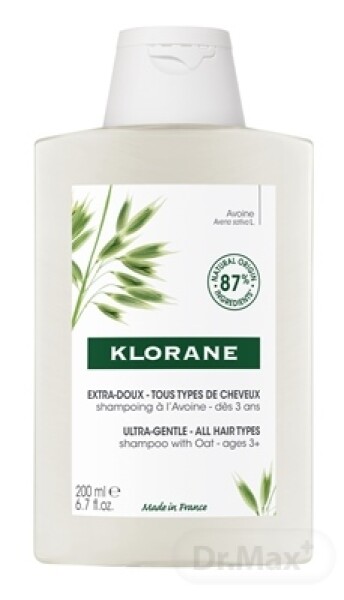 KLORANE Shampooing a l' Avoine šampón s ovsom - ultra jemný, pre všetky typy vlasov 200 ml