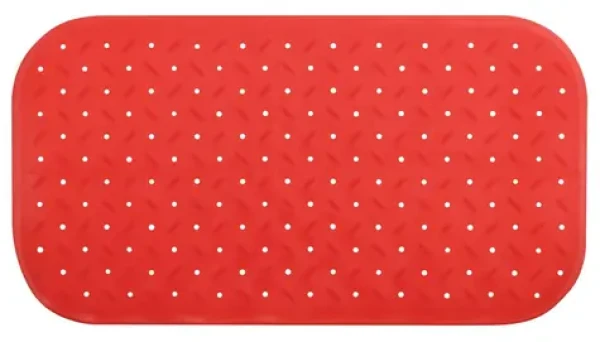 MSV CLASS Premium protišmyková podložka do vane červená / SBS kaučuk / 36 x 65 cm