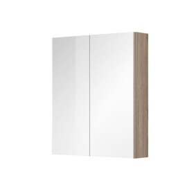 Mereo Aira, Ponte kúpeľňová galerka 60 cm, zrkadlová skrinka, dub Kronberg CN716GD