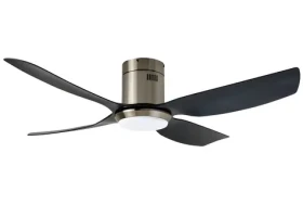 Immax NEO LITE PURE SMART čierno-strieborná / Stropné svietidlo s ventilátorom / 24 W / Wi-Fi / TUYA (07283L)