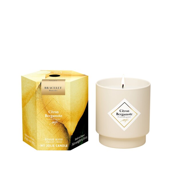 My Jolie Candle Vonná sviečka 36h s náramkom Gold Les Surprenantes Citrónový bergamot 320280